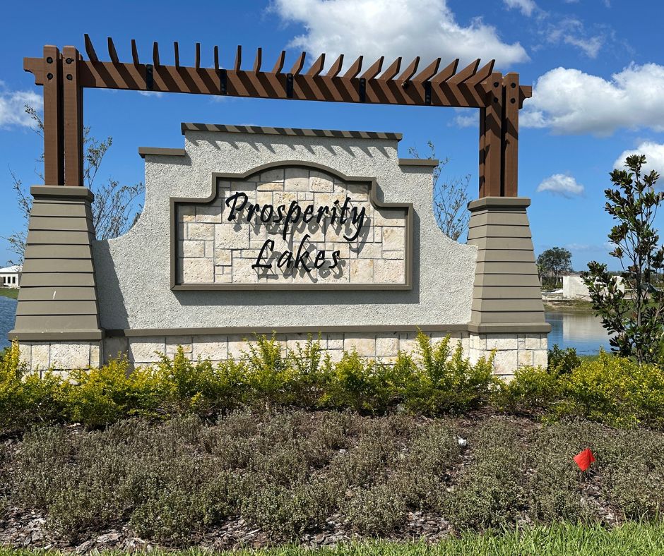 Sign at Prosperity Lakes