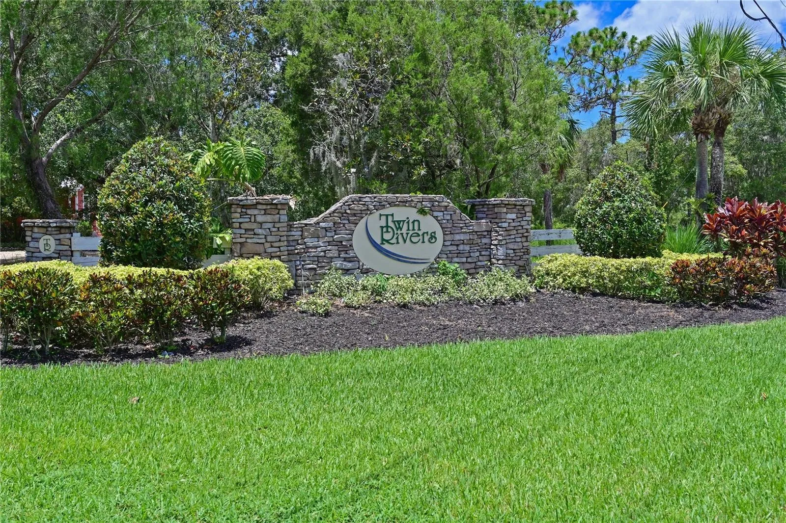 Entrance Sign at Twin Rivers